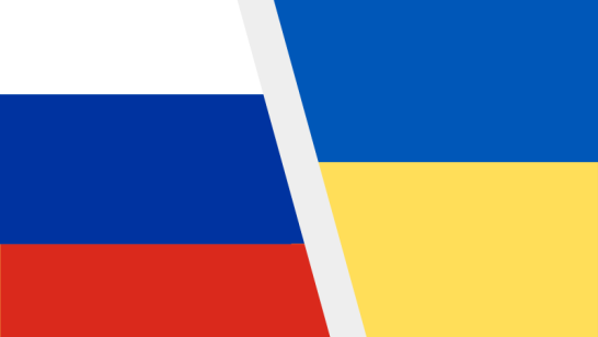 Unofficial flag as a symbol representing the Russo-Ukrainian War